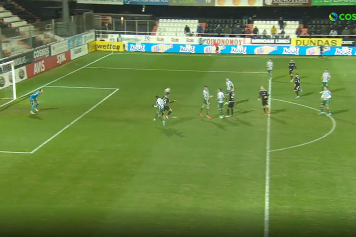 Ο Τσιλιανίδης με κεφαλιά στο 90+5′ έκανε το 3-2 στο ΟΦΗ – Παναθηναϊκός