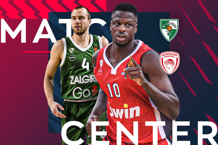 LIVE: Ζάλγκιρις – Ολυμπιακός