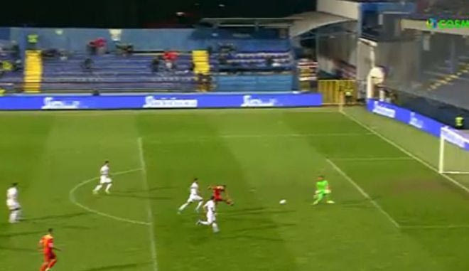 Ο Όσμαϊτς πλάσαρε για το 1-0 του Μαυροβουνίου κόντρα στην Ελλάδα