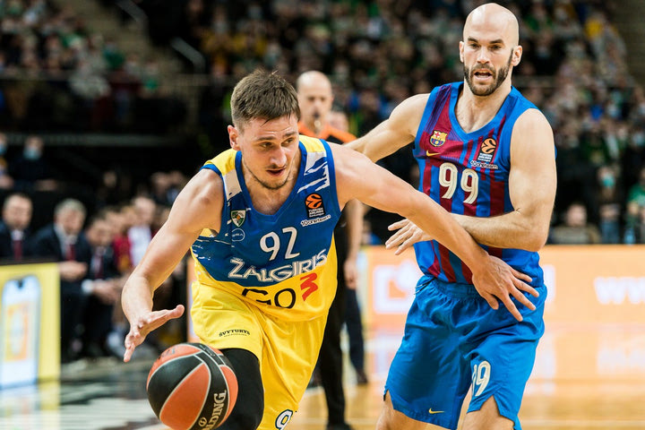 Ζάλγκιρις – Μπαρτσελόνα 91-84: Η τελευταία νίκησε την πρώτη, show Λεκαβίτσιους και Λοβέρν