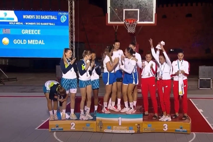 Δύο χρυσά μετάλλια για τις Εθνικές 3×3 U23 στους Παράκτιους Μεσογειακούς Αγώνες