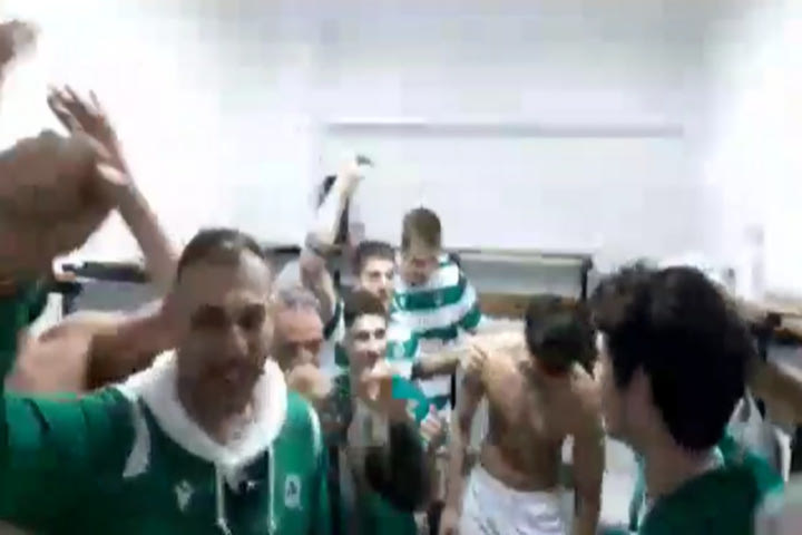 Παναθηναϊκός: Το πράσινο πάρτι στα αποδυτήρια για το πρωτάθλημα