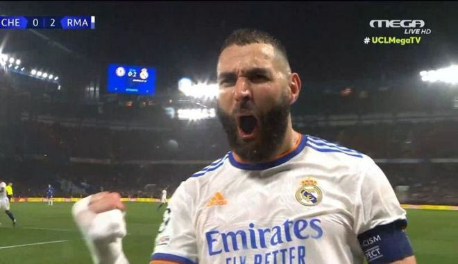 Ασταμάτητος Μπενζεμά, έκανε το 2-0 κόντρα στην Τσέλσι με νέα κεφαλιά
