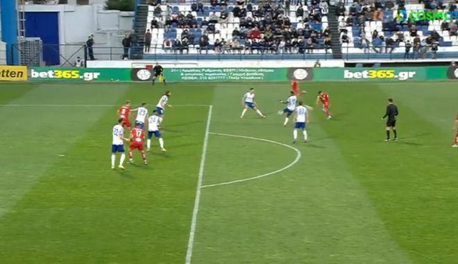Ο Φερνάντες μείωσε σε 2-1 στο Βόλος – Ιωνικός με εκπληκτικό σουτ εκτός περιοχής