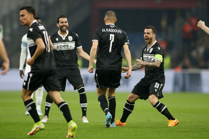 Μαρσέιγ – ΠΑΟΚ: Ο Καντουρί μείωσε σε 2-1 με ωραίο σουτ, έπειτα από τακουνάκι του Ζίβκοβιτς