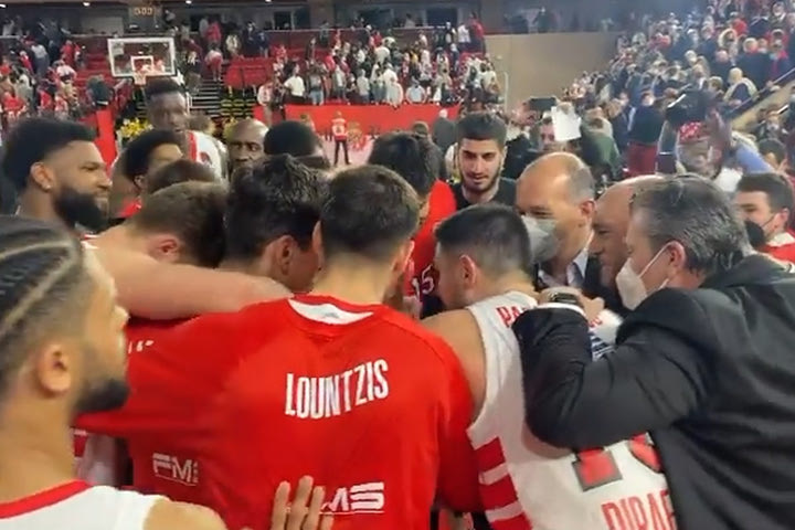 Ολυμπιακός: Το “ζντο” με τους Αγγελόπουλους μετά την νίκη επί της Μονακό στο Game 3