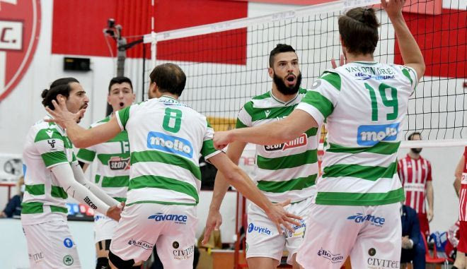 Τα HL από τη νίκη – τίτλος του Παναθηναϊκού επί του Ολυμπιακού στο βόλεϊ