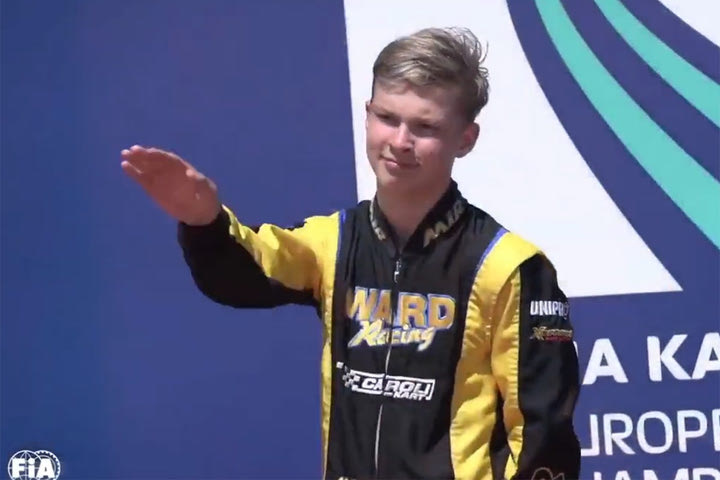 Ναζιστικός χαιρετισμός από έφηβο σε αγώνα Karting της FIA