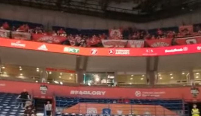 Final Four 2022: Κοκκινίζει σιγά σιγά η Stark Arena από φιλάθλους του Ολυμπιακού