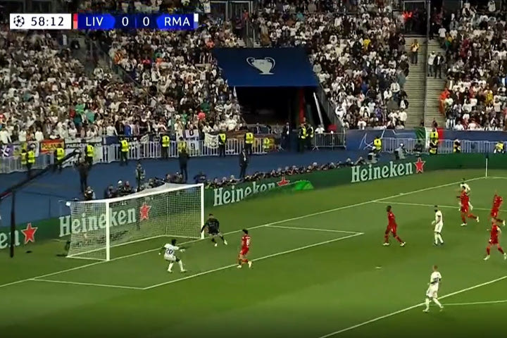 Το γκολ του Βινίσιους για το 1-0 της Ρεάλ Μαδρίτης επί της Λίβερπουλ
