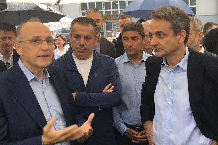 Ο Βαγγέλης Λιόλιος έδωσε το παρών στην επίσκεψη του Κυριάκου Μητσοτάκη στη Θεσσαλονίκη