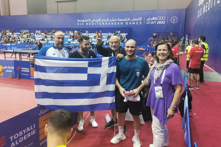 Πινγκ πονγκ: Χάλκινο μετάλλιο για την Εθνική Ελλάδος στο ομαδικό αντρών στους Μεσογειακούς