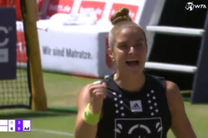 Σάκκαρη: Το matchpoint και ο πανηγυρισμός της για την πρόκριση κόντρα στην Κασάτκινα