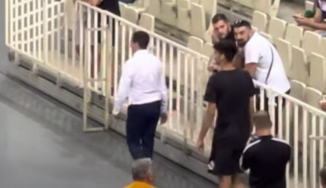 Ο Αλέξανδρος Σαμοντούροβ στο ΟΑΚΑ για το Game 2 των τελικών