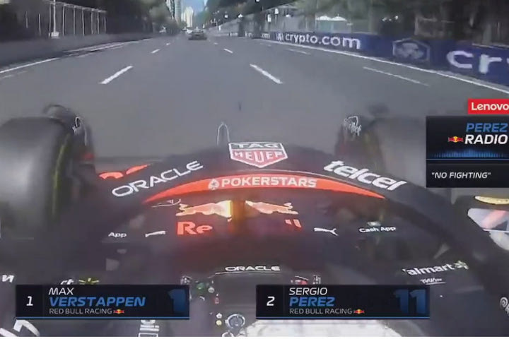 Formula 1, GP Μπακού: Η στιγμή που ο Φερστάπεν πέρασε τον Πέρεζ και η εντολή της Red Bull