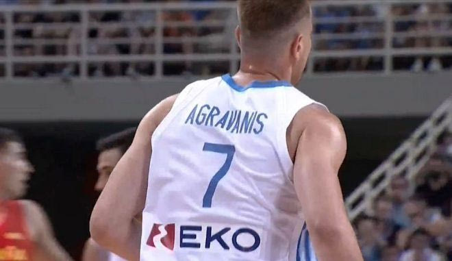 Τα σερί τρίποντα του Αγραβάνη στα δύο πρώτα δεκάλεπτα