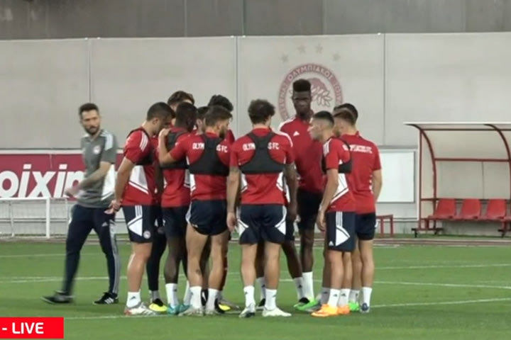 Ολυμπιακός: Η πρώτη εικόνα από την προπόνηση υπό τις οδηγίες του Κορμπεράν