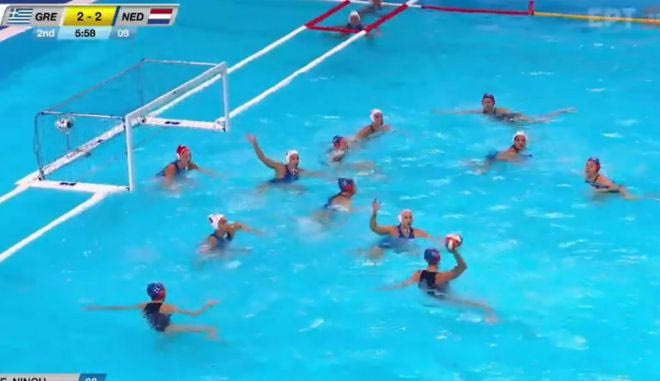 Οι καλύτερες στιγμές από την ήττα της Ελλάδας από την Ολλανδία στο πόλο γυναικών