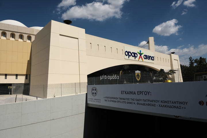 ΑΕΚ: Οι φωτογραφίες της υπογειοποίησης έξω από την OPAP Arena