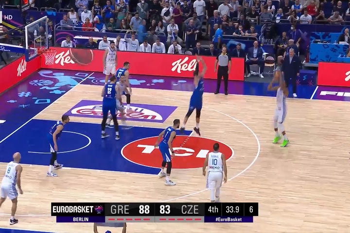 EuroBasket 2022, Ελλάδα – Τσεχία: Ο Αντετοκούνμπο χτύπησε ξανά με τρίποντο για το +8