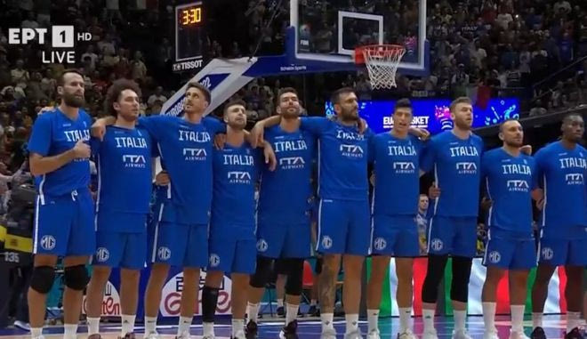 Ελλάδα – Ιταλία: Η ανάκρουση του ιταλικού Εθνικού ύμνου