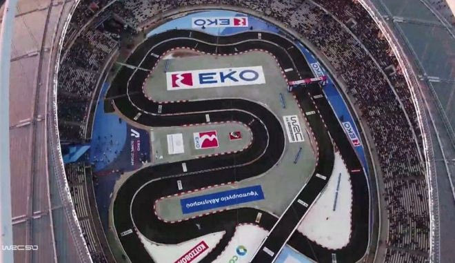 Εντυπωσιακά πλάνα από την πίστα στο ΟΑΚΑ για το ΕΚΟ Ράλλυ Ακρόπολις