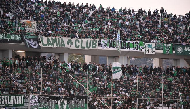 Πράσινο πάρτι στις κερκίδες του Πανθεσσαλικού