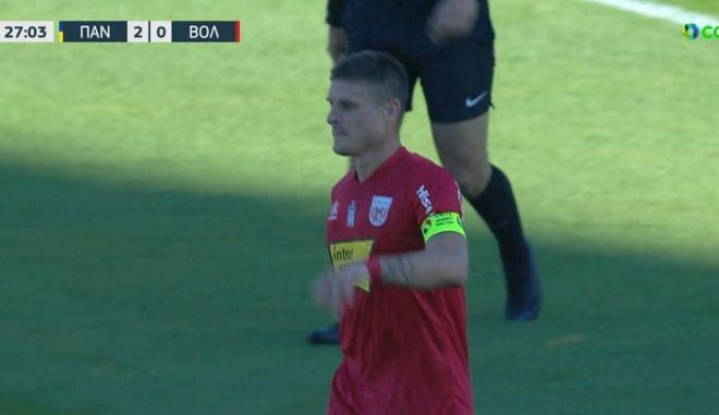 Ο Τσοκάνης με δυνατό σουτ μείωσε σε 2-1 στο Παναιτωλικός – Βόλος