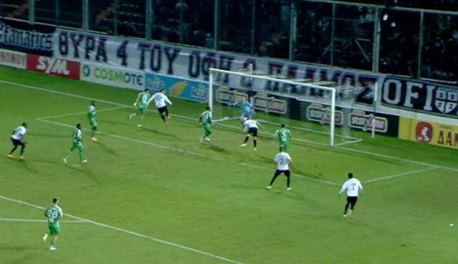 Ο Νέιρα με κεφαλιά έκανε το 1-1 για τον ΟΦΗ απέναντι στον Λεβαδειακό