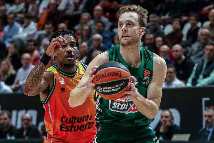Η βαθμολογία της EuroLeague μετά από την ήττα του Παναθηναϊκού στη Βαλένθια