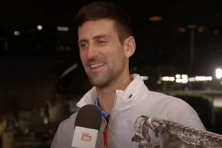 Australian Open: Ο Νόβακ Τζόκοβιτς τραγούδησε σε ζωντανή μετάδοση το Μuchachos της Αργεντινής