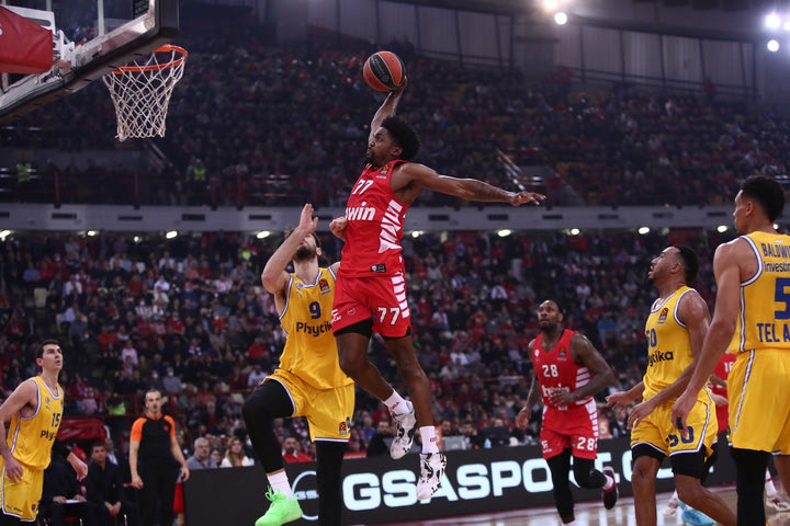 Ολυμπιακός – Μακάμπι Τελ Αβίβ 95-89: Δεν το κουνάει από την κορυφή