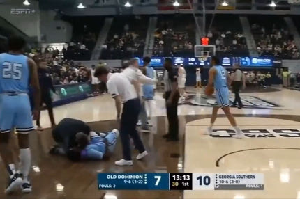 Αθλητής του NCAA κατέρρευσε στο παρκέ κατά τη διάρκεια αγώνα