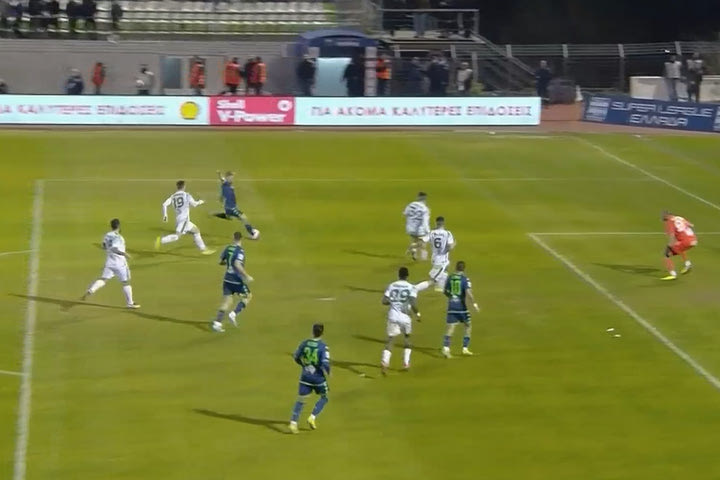 Λεβαδειακός – Παναθηναϊκός: Ο Πούχατς σκόραρε στην πρώτη του τελική, ακυρώθηκε για επιθετικό φάουλ μέσω VAR