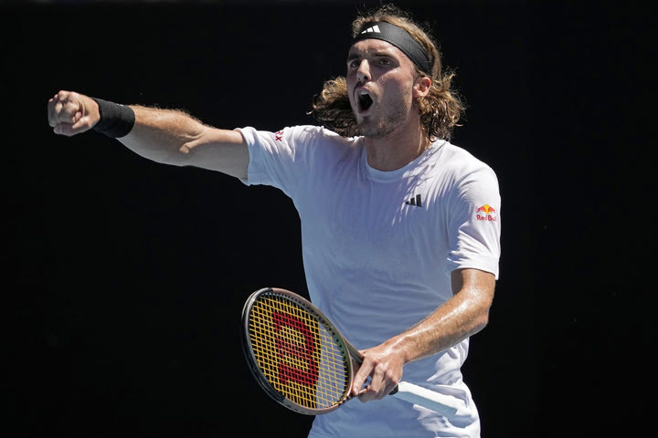 Τσιτσιπάς: Το matchpoint και ο πανηγυρισμός του για την πρόκριση στον τελικό του Australian Open