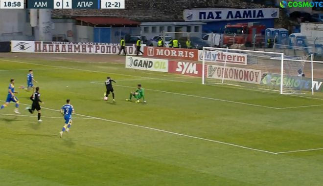 Ο Ασκόφσκι με ωραία ενέργεια και σουτ ισοφάρισε για τη Λαμία