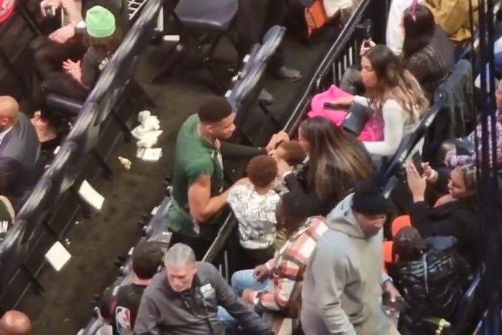 NBA All Star Weekend 2023, Γιάννης Αντετοκούνμπο: Όμορφες οικογενειακές στιγμές στην εξέδρα με την Μαράια και τους γιους τους