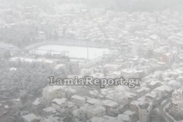 Λαμία – ΠΑΟΚ: VIDEO από το “Αθανάσιος Διάκος” που έχει ντυθεί στα λευκά