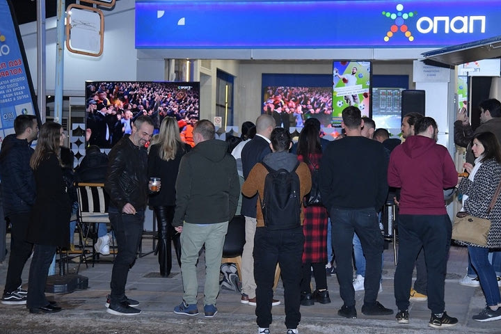 Αξέχαστη ποδοσφαιρική βραδιά σε κατάστημα ΟΠΑΠ στο Χαλάνδρι