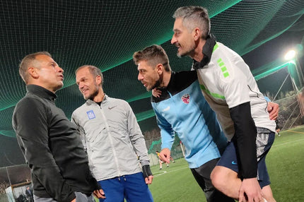 Συνάντηση γιγάντων σε γήπεδο 8X8: Νικολαΐδης, Μπασίνας, Κατσουράνης και Λυμπερόπουλος θυμήθηκαν τα παλιά