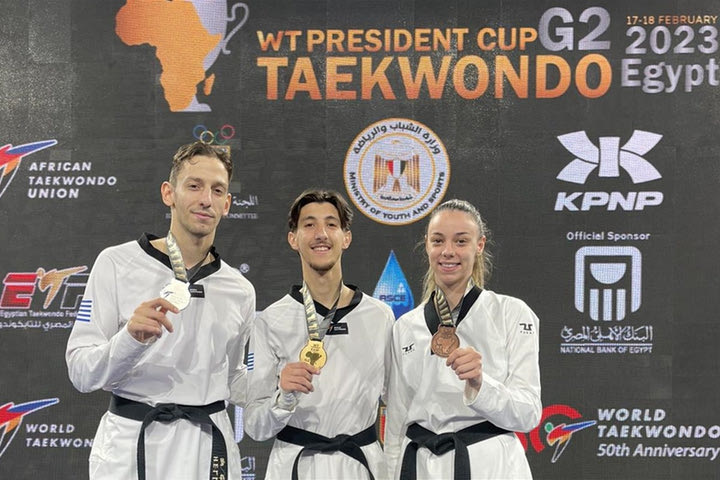 Τάε κβον ντο: Χρυσός ο Ραψομανίκης στο Presidents Cup Africa, δεύτερος ο Τεληκωστόγλου, τρίτη η Μητσοπούλου
