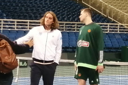 Τσιτσιπάς: Η μπασκετική συζήτηση με τον Αγραβάνη, τα τρίποντα και το εντυπωσιακό ΟΑΚΑ