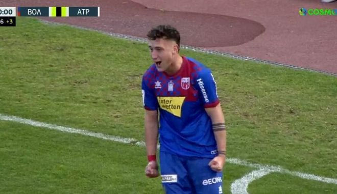 Το νικητήριο γκολ του Γάγκι στο 90+2′ για το 2-1 του Βόλου κόντρα στον Ατρόμητο