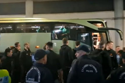 Οι αφίξεις Ολυμπιακού και Παναθηναϊκού στο Στάδιο Ειρήνης και Φιλίας