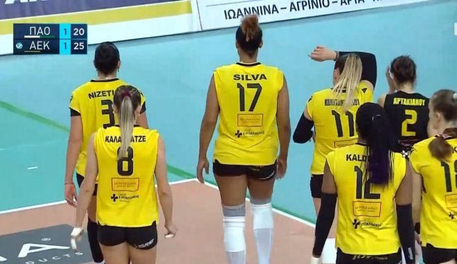Η ΑΕΚ έκανε το 2-1 σετ απέναντι στον Παναθηναϊκό