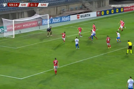 Γιβραλτάρ – Ελλάδα: Δύο δοκάρια σε τρία λεπτά με Παυλίδη και Μάνταλο η Εθνική