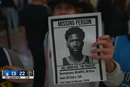 NBA: Ευρηματικοί φίλοι των Νάγκετς τύπωσαν χαρτιά για τον “αγνοούμενο” Εμπίντ