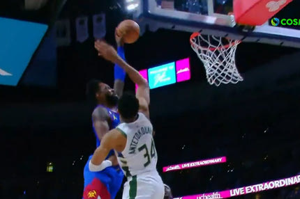 NBA, Γιάννης Αντετοκούνμπο: Ο Τζεφ Γκριν τον έκανε πόστερ, σε ένα από τα καλύτερα καρφώματα της σεζόν