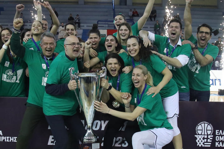 Παναθηναϊκός – Ελευθερία Μοσχάτου 66-61: Κυπελλούχες οι “πράσινες” με ανατροπή σε ματς-θρίλερ