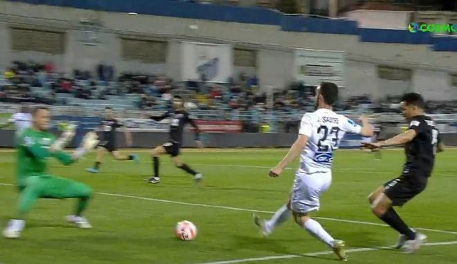 Το πλασέ του Σάστρε για το 5-0 του ΠΑΟΚ απέναντι στη Λαμία